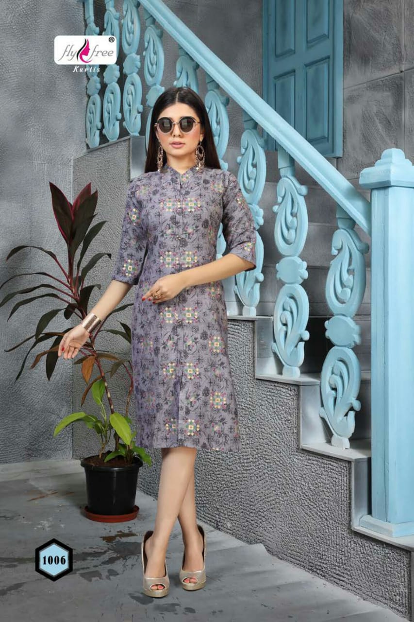 Fly Free Timex Latest Fancy Designer Casual Wear Rayon Printed Kurti Collection